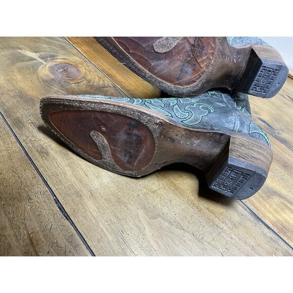 Corral Women's Back Cross And Crystals Fashion Snip Toe Boots A2810 Size 6 M - Picture 12 of 14